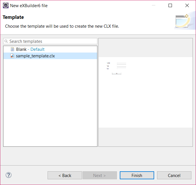 Choose a template to use