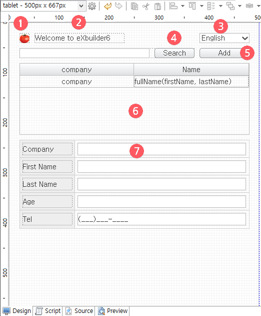 8.Set interactive layout